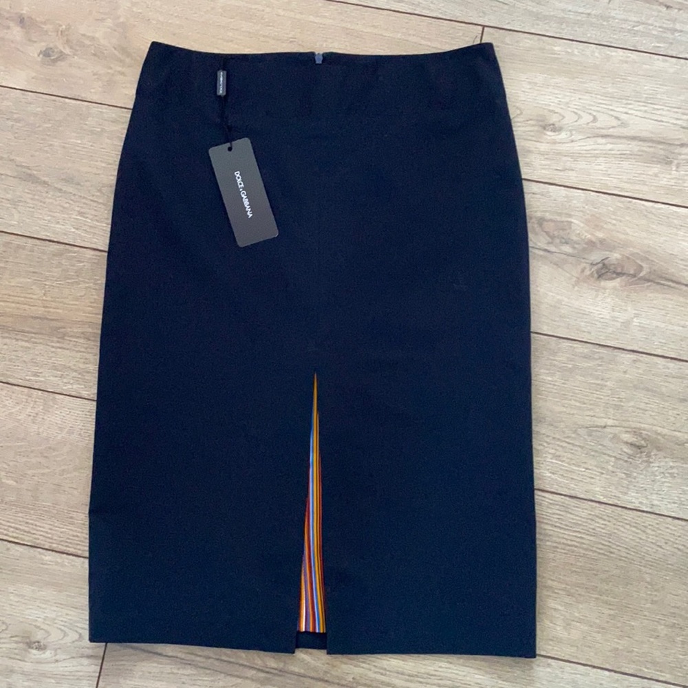 NWT Dolce & Gabbana Wool Blend Pencil Skirt